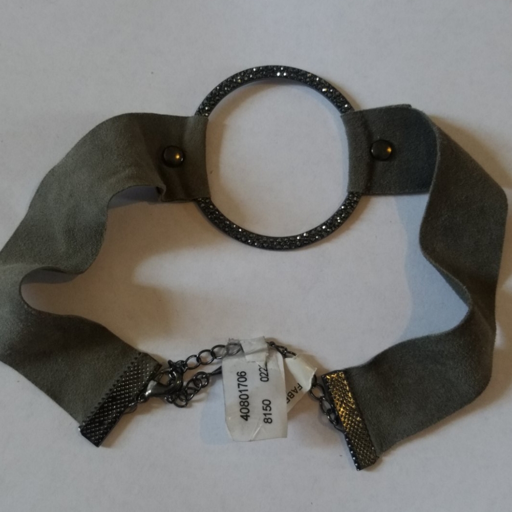 free people gray choker